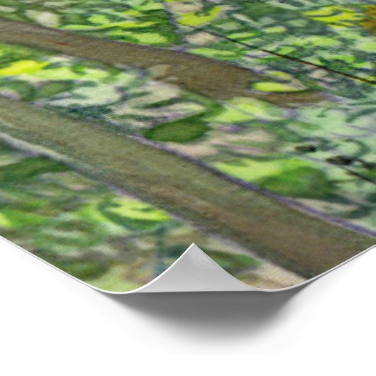 Waterverf Bright herfst Poster (Hoek)