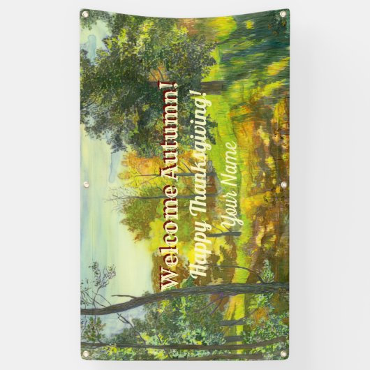 Waterverf Bright herfst Spandoek (Verticaal)