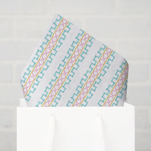 Waterverf Bright Mahjong Bamboo Tissuepapier (Cadeauzakje)