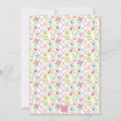 Waterverf Bright Mahjong Tegels & Bamboo Party Kaart (Achterkant)