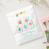 Waterverf Bright Mahjong Tegels Bedankzakje (Gezegeld)