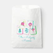 Waterverf Bright Mahjong Tegels Bedankzakje (Voorkant)