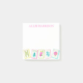 Waterverf Bright Mahjong Tegels gepersonaliseerd Post-it® Notes (Voorkant)