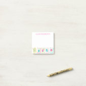 Waterverf Bright Mahjong Tegels gepersonaliseerd Post-it® Notes (Op bureau)