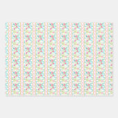 Waterverf Bright Mahjong Tegels Inpakpapier Vel (Voorkant 2)