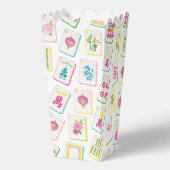 Waterverf Bright Mahjong Tegels Monogram Bedankdoosjes (Achterkant)