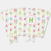 Waterverf Bright Mahjong Tegels Monogram Bedankdoosjes (Ongevouwen)