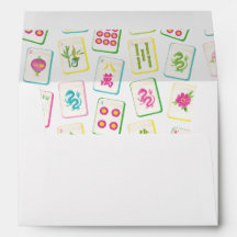 Waterverf Bright Mahjong Tegels Monogram