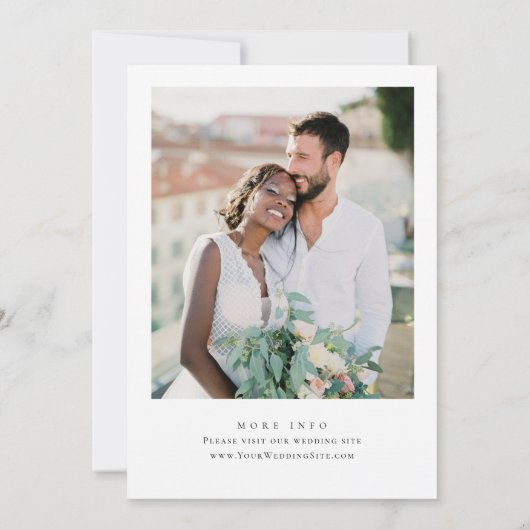 Waterverf Bright Pink Flower Vrijgezellenfeest Fot Kaart (Achterkant)