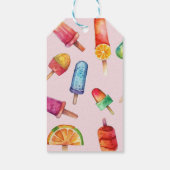 Waterverf Bright Popsicle Cadeaulabel (Achterkant)