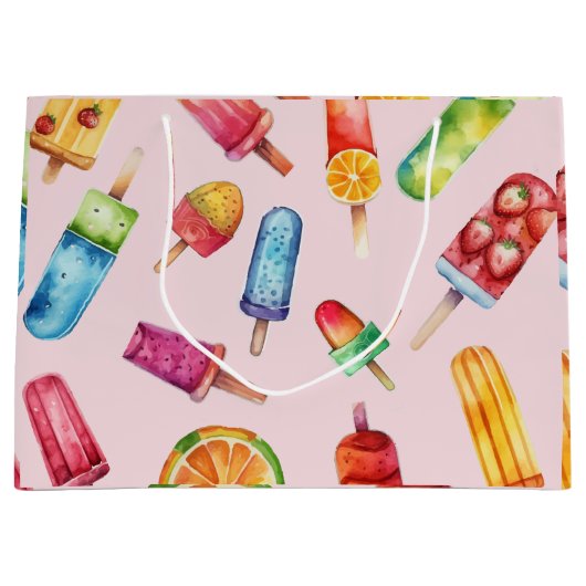 Waterverf Bright Popsicle Groot Cadeauzakje (Voorkant)