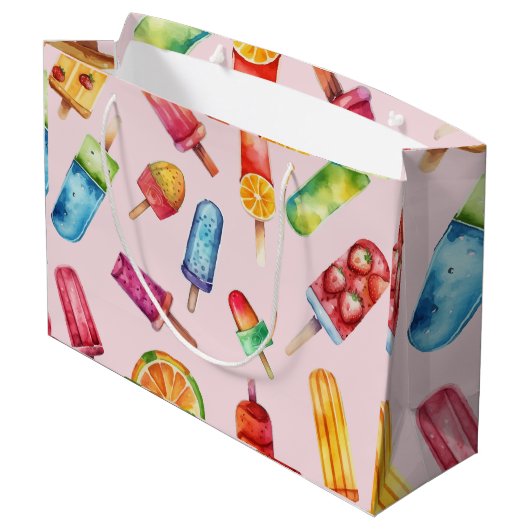 Waterverf Bright Popsicle Groot Cadeauzakje (Achterkant Gekanteld)