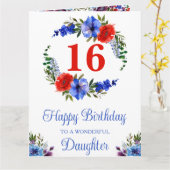 Waterverf Bright Summer Flowers Birthday Kaart (Gele Bloem)