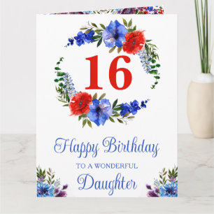 Waterverf Bright Summer Flowers Birthday Kaart