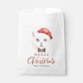 Waterverf Brits Korthaar Kat Kerstmis Bedankzakje (Voorkant)