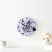 Waterverf Britse kat Ronde Klok (Huis)