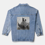 Waterverf Broadway Denim Jacket - NYC Theaterkunst (Achterkant)