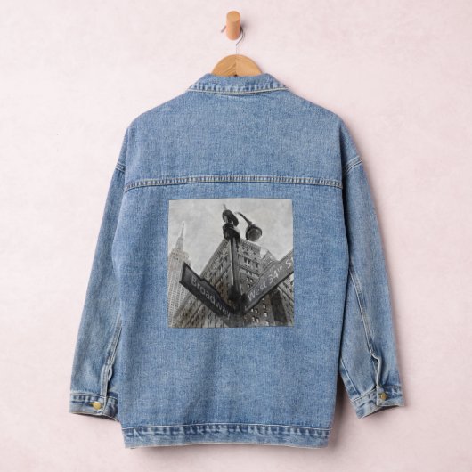 Waterverf Broadway Denim Jacket - NYC Theaterkunst (Hangar)