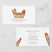 Waterverf Broden in Basket Bakery Visitekaartje (Voorkant / Achterkant)