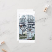 Waterverf Bronte Wuthering Heights Book Bladwijzer Kaart (Voorkant / Achterkant in situ)