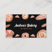 Waterverf Brood en gebak Baker Chef B Visitekaartje (Voorkant)