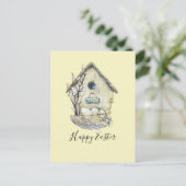 Waterverf: Broodhouse Egg Nest Easter Briefkaart (Staand voorkant)