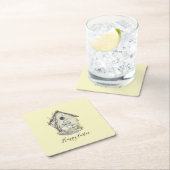 Waterverf: Broodhouse Egg Nest Easter Kartonnen Onderzetters (Insitu)