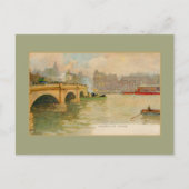  waterverf Broomielaw brug Glasgow Briefkaart (Voorkant)