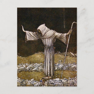 waterverf "Brother Martin" van John Bauer Briefkaart