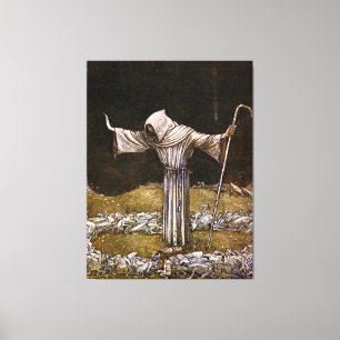 waterverf "Brother Martin" van John Bauer Canvas Afdruk