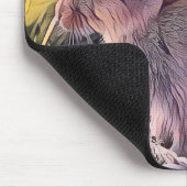 Waterverf Brown Bunny Rabbit  kunst Muismat (Hoek)