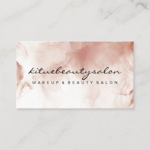 Waterverf Brown Clouds Makeup Artist Hair Stylist Visitekaartje