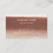 Waterverf Brown Splatter Visitekaartje (Achterkant)