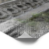 Waterverf brug in Central Park New York Poster (Hoek)