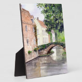 Waterverf Brugge Schilderen door Farida Greenfield Fotoplaat (Zijkant)