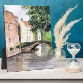 Waterverf Brugge Schilderen door Farida Greenfield Fotoplaat (Zijkant)