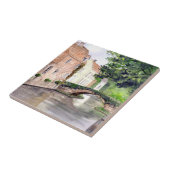 Waterverf Brugge Schilderen door Farida Greenfield Tegeltje (Zijkant)