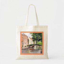 Waterverf Brugge Schilderen door Farida Greenfield Tote Bag