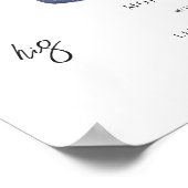 Waterverf | Bruid & Bruidegom Signature Drank Poster (Hoek)