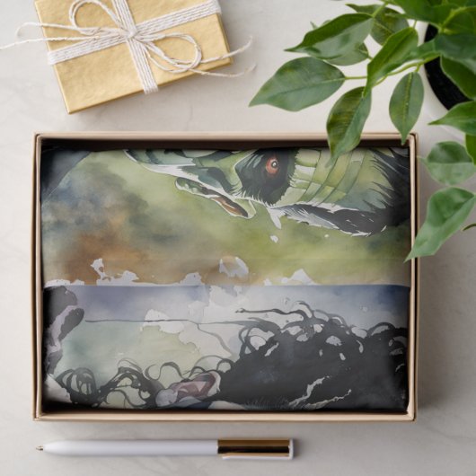 Waterverf Bruid van Frankenstein & Frankenstein Tissuepapier (Geschenk)