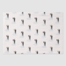 Waterverf Bruidegom & Bruid Voor Trouwfeest Bruids