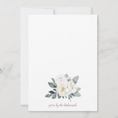 Waterverf bruids brunch boeket kaart (Achterkant)