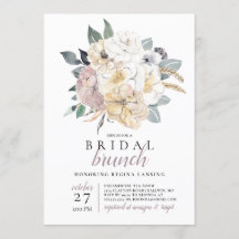 Waterverf bruids brunch boeket