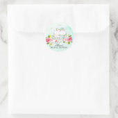 Waterverf bruids doucheTea Party Sticker (Tas)