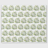 Waterverf bruidsbloesems cadeaupapier (Vlak)