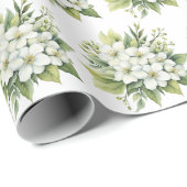 Waterverf bruidsbloesems cadeaupapier (Rol Hoek)