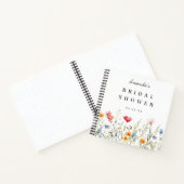 Waterverf Bruidsboeket Bruiloft Gastboek Notitieboek (Binnen)