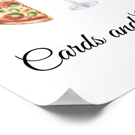 Waterverf Bruidscadeaus en -Geschenken Poster (Hoek)