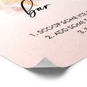Waterverf Bruidsdouche Ijsbar Bord Poster (Hoek)