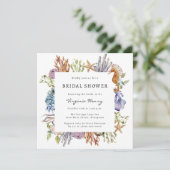 Waterverf Bruidsdouche Kaart (Staand voorkant)